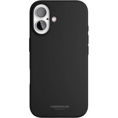 VONMÄHLEN Smartphone-Hülle "iPhone 16, Soft Silicone Case - Black", schwarz, B:11cm H:20cm T:2cm, Hüllen