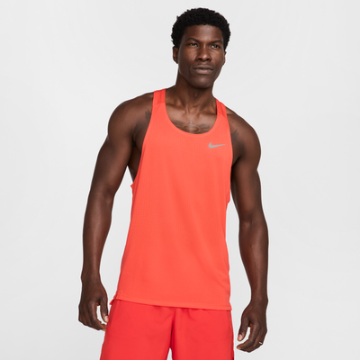 Nike Fast Men's Dri-FIT Running Vest - Red - Polyester