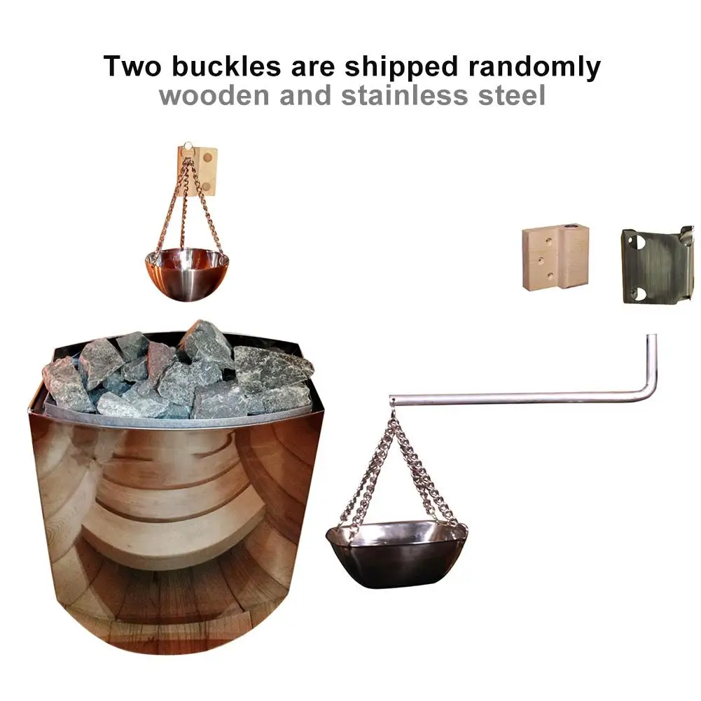 Für Sauna und Spa Sauna Aromatherapie Ölbecher Edelstahl Ätherisches Öl Halter Schüssel Sauna Zubehör