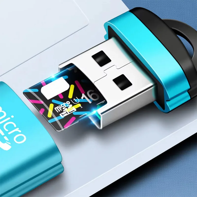 USB Micro SD Kartenleser Kette TF Karte Schriftsteller Mini Extend Speicher Dongle Auto Lautsprecher Adapter Computer Laptop Musik Spielen Konverter Image