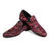 Herren Penny Loafer mit edlem Jacquard Rot