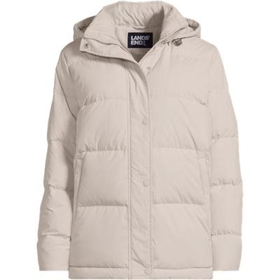 Puffer Down Jacket, Women, size: 24-26, plus, Black, Nylon/Down, by Lands' End