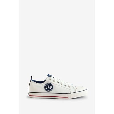 Gap Mens White Houston Low Top Canvas Trainers - White
