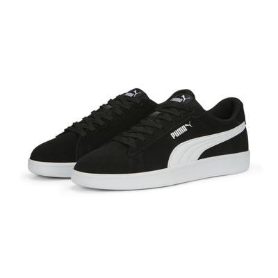 Sneaker PUMA "Smash 3.0 Sneakers Erwachsene", Gr. 43, schwarz-weiß (schwarz, weiß), Obermaterial: Leder, Synthetik; Futter: Textil; Innensohle: Textil; Laufsohle: Gummi, Schuhe Image