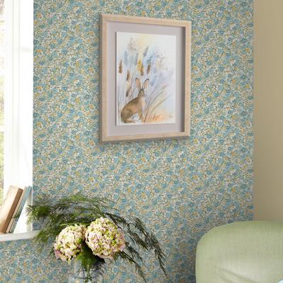 Vliestapete LAURA ASHLEY "Loveston", blau, B:0,52m H:10m L:10m, Vlies, Tapeten, 10mx52cm (ca. 5m2) Image