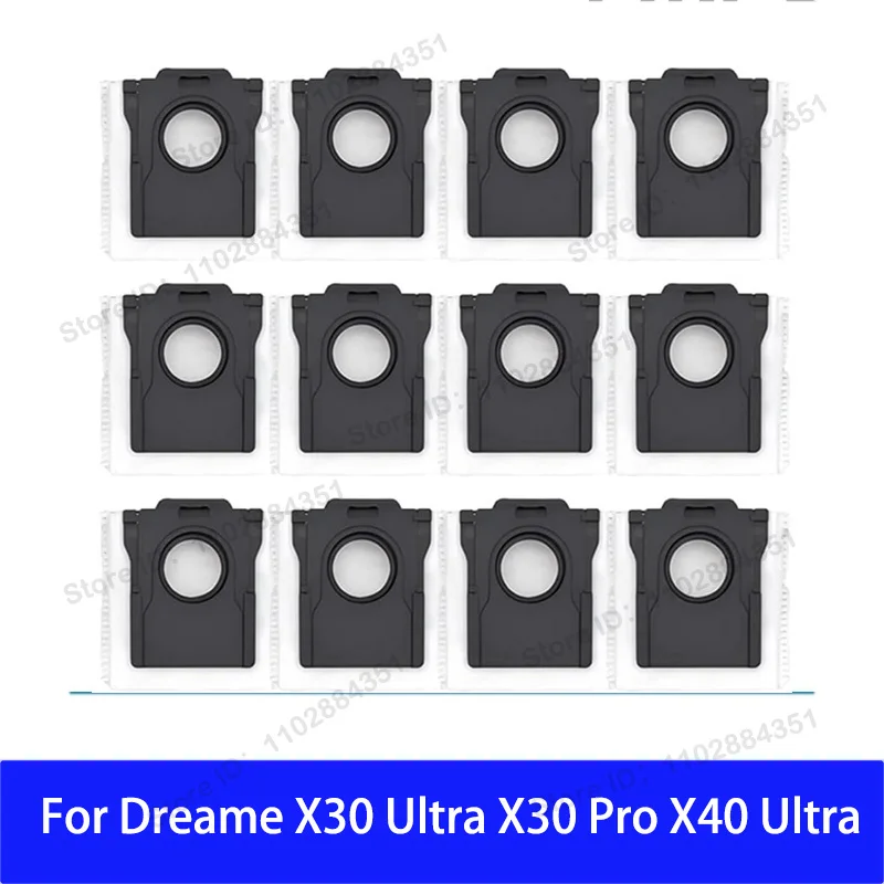 Staubbeutel Für Dreame X40 Ultra/L10s Pro Ultra Wärme/X30 Ultra Zubehör Mopp Pads Einweg Aktivkohle staubbeutel Teile Image