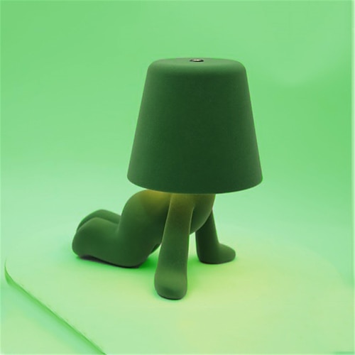 Stoff-Schreibtischlampe mit Cartoon-Figur – Aufladen über USB, Dimmen per Touch, kreatives Nachtlicht für den Innenbereich Image