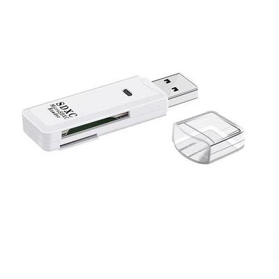 Wansurs USB 2.0 SD Card Reader - Compatible with PC and Camera Memory Cards - Easy Transfer of Photos and Videos - Micro SD Card to USB Adapter