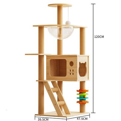 Cat Tree/Cat Tree House and Towers for Large Cat/Cat Climbing Tree with Cat Condo/Cat Tree Scratching Post/Multi-Level Large Cat Tree