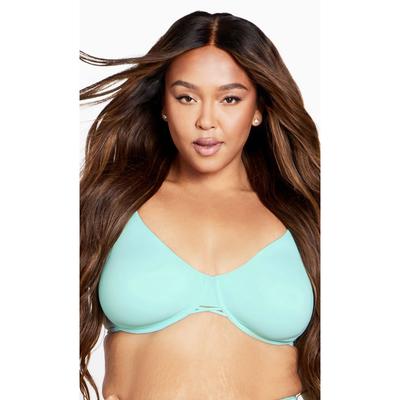 Plus Size Women's Fashion Smooth Back Bra by Avenue Body in Aqua Splash (Size 50 DDD)