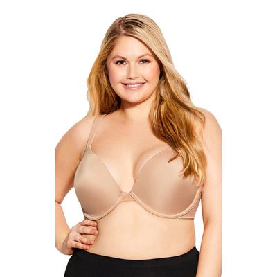 Plus Size Women's Basic Plunge Underwire Bra by Avenue Body in Nude (Size 42 DD)