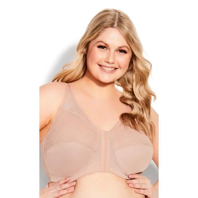 Plus Size Women's Full Coverage Wire Free Bra by Avenue Body in Natural (Size 38 DDD)