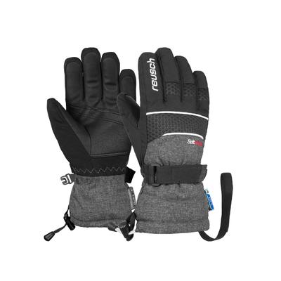 Skihandschuhe REUSCH "Connor R-TEX XT Junior", Damen, Gr. 5,5, grau (grau, schwarz), 87% Polyester, 11% Polyurethan, 2% Elasthan, mehrfarbig, casual, Handschuhe, in sportlichem Schnitt Image
