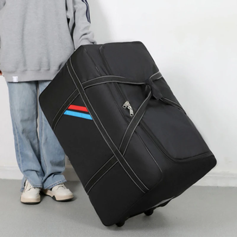 Borse trolley di grande capacità con ruote Bagagli pieghevoli Borsa con ruote Valigia da viaggio Borsa impermeabile Bagagli rotolanti per il fine settimana