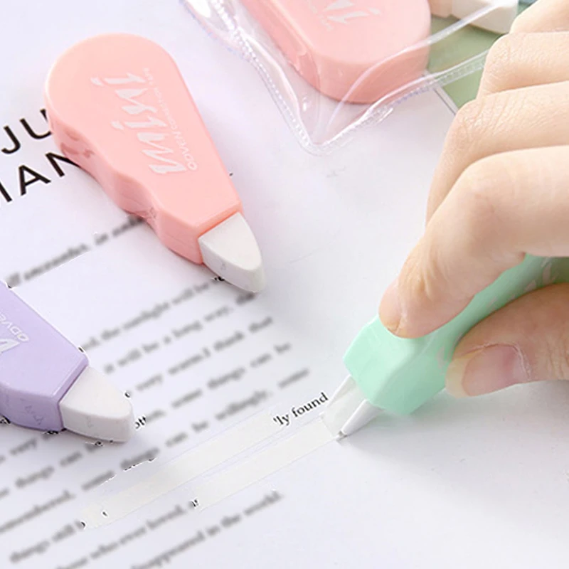 6 Teile/satz Korrekturband Einfarbig durchscheinend Corrector Kinder Student Verändertes Band Schule Bürobedarf Image