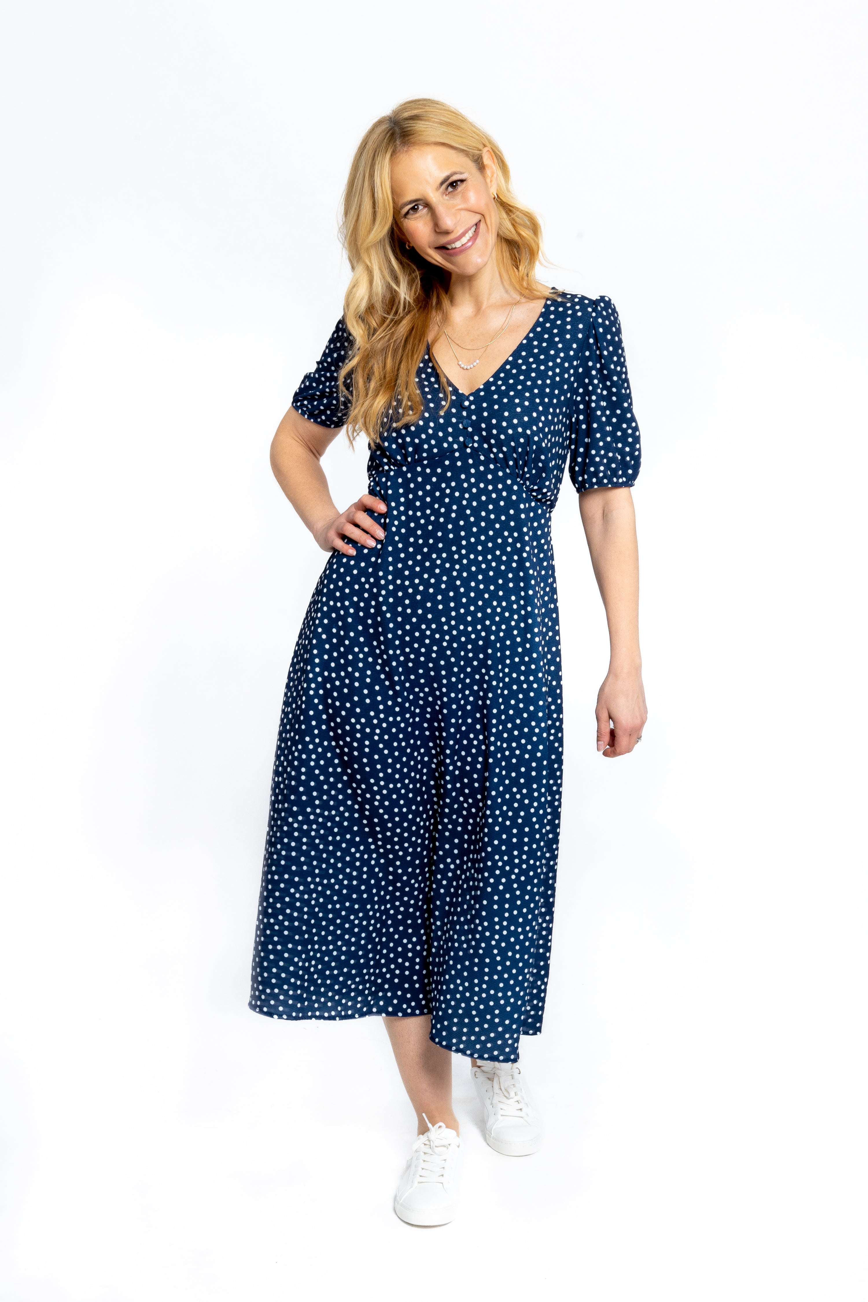 Margot Midi-Pünktchenkleid Image