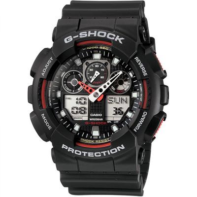 Casio G-Shock Herren Schwarz Uhr GA-100-1A4ER Image