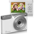 Videocamera digitale 4k, 50mp, schermo IPS da 2,88 pollici, messa a fuoco automatica, zoom 16x, anti-vibrazione, rilevamento del viso, cattura del sorriso