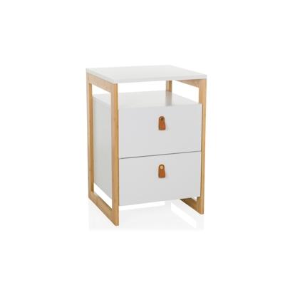 Schubladenelement / Beistelltisch TAROLO III 40x40x60 cm 2 Schubladen weiß hjh LIVING Image