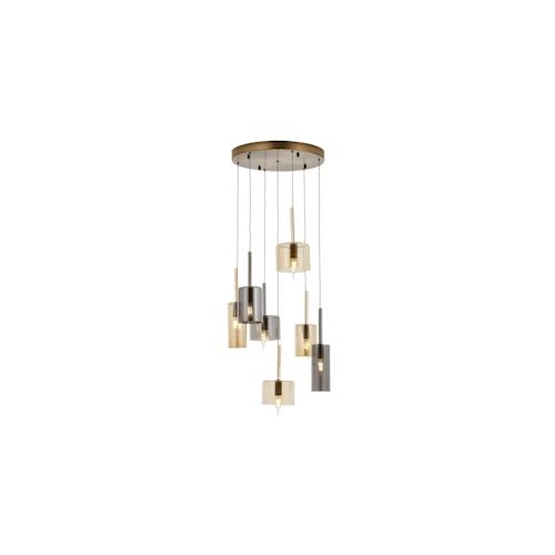 Deckenlampe in Vintage-Farbe 45x45x120cm WellHome Bled