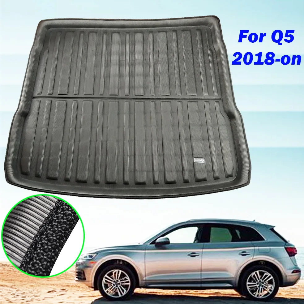 Per AUDI Q5 SQ5 MK2 FY 2018 - 2023 Bagagliaio di un'auto Zerbino Boot Vassoio Cargo Liner Pavimento Posteriore Tappeto Fango Kick Pad 2019 2020 2021 2022