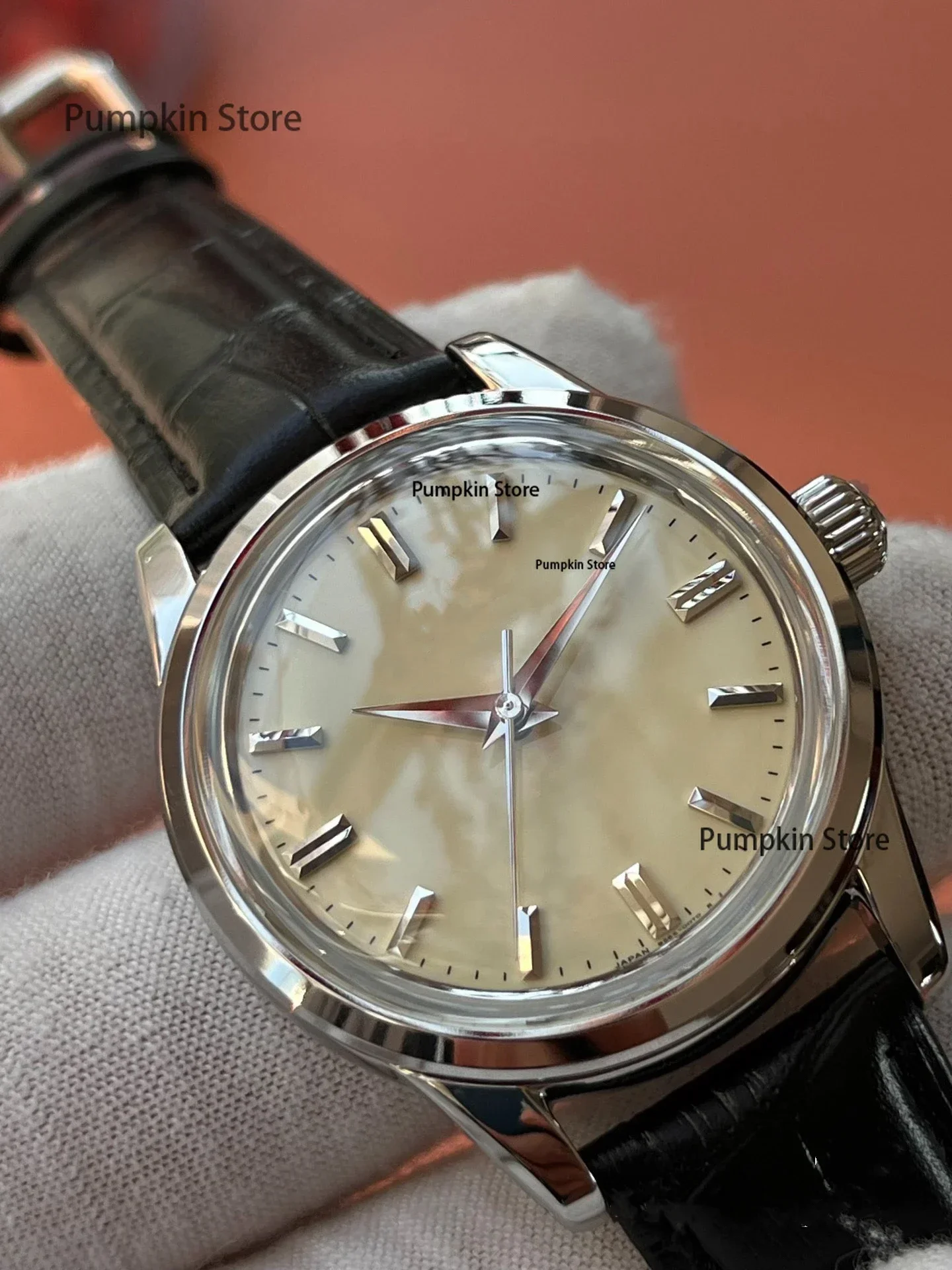 Herren-Handbuch, kleines Zifferblatt, manuell, mechanisch, Toffee-Nadel, Riddle Bubble, Stahl, Leder, Business, exquisite Verarbeitung 231 Image