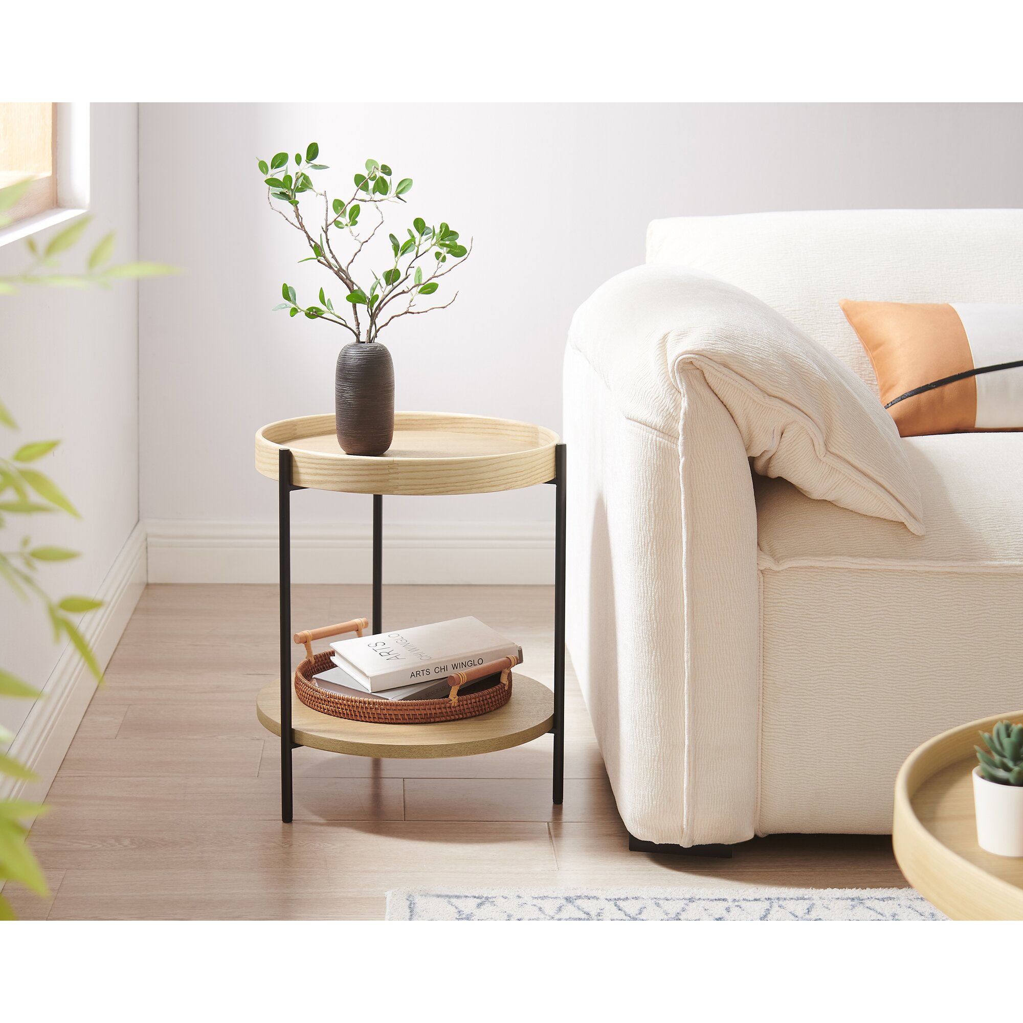 SalesFever »Ivy« Beistelltisch eiche natur 44x49x44 cm