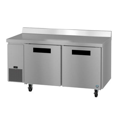 Hoshizaki WLF67B 67" Steelheart Worktop Freezer w/ 2 Sections & 2 Doors, 115v, Stainless Steel