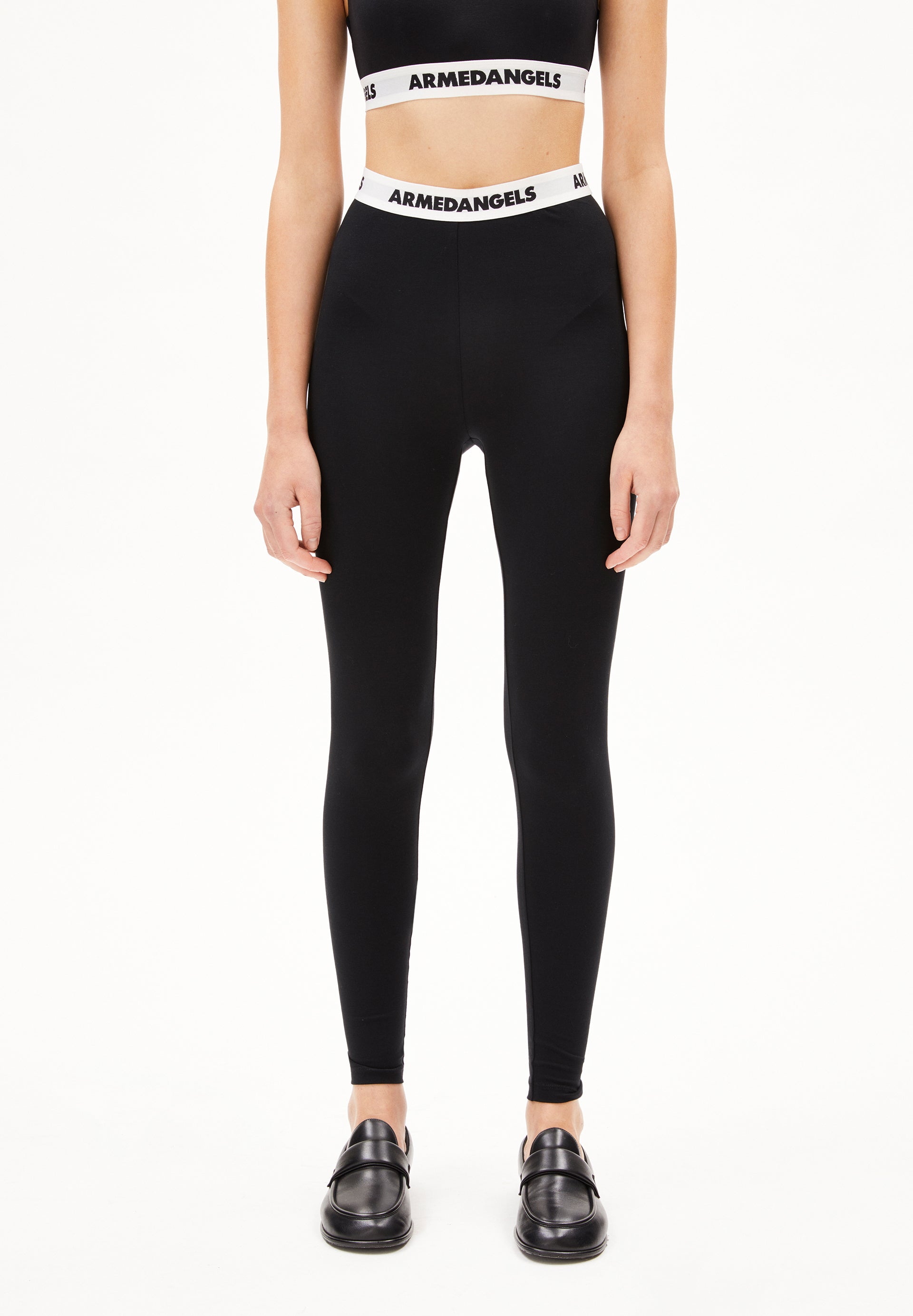 FARIBAA ICONIC Å | Leggings aus Bio-Baumwoll Mix - schwarz (S)