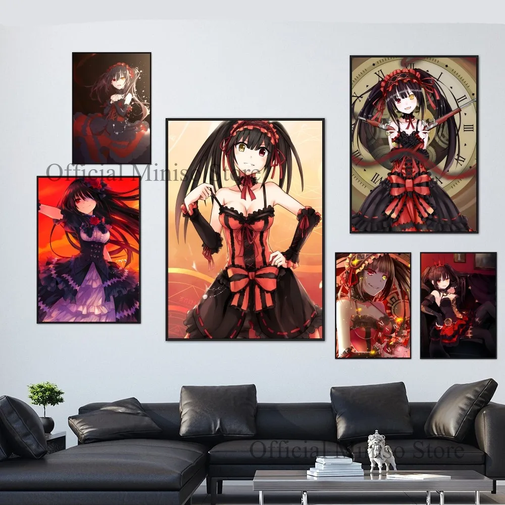1pc t-tokisaki k-kurumi datieren ein lebendes selbst klebendes Kunst plakat wasserdichter Papier aufkleber Kaffeehaus Bar Zimmer Wand dekoration Image