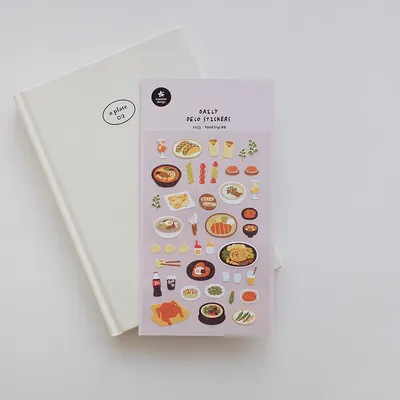 Koreanischer Import Original Suatelier Tasty Food Trip Papieraufkleber Scrapbooking Diy Journal Briefpapier Aufkleber Deko Art Supply 1173 Image