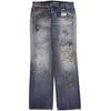 Miss Sixty Damen Jeans, Gr. 32, blau, Baumwolle