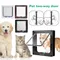 ABS Plastic With 4 Way Lock Security Flap Door Small Pet Supplies Cat Puppy Safety Gate For Dog Cat