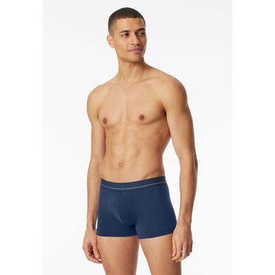 Boxershorts SCHIESSER "Pure Micro", Herren, Gr. 8, blau (801, admiral), Microfaser, Obermaterial: 75% Modal, 15% Polyester, 10% Elasthan, unifarben, eng, Unterhosen, mit extra softem, überzogenem Bundgummi Image