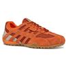 Schnürschuh GEOX "U SNAKE ORIGINAL", Herren, Gr. 40, orange, Leder, Textil, sportlich, Schuhe, Schnürschuh, Freizeitschuh, Trekking Sneaker mit Lederinnensohle