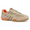 Schnürschuh GEOX "U SNAKE ORIGINAL", Herren, Gr. 40, beige (sand), Leder, Textil, sportlich, Schuhe, Schnürschuh, Freizeitschuh, Trekking Sneaker mit Lederinnensohle
