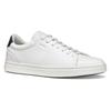 Sneaker GEOX "U BALTMOORE", Herren, Gr. 41, weiß, Leder, Synthetik, Textil, casual, Schuhe, Retro Sneaker, Schnürschuh mit farblich abgesetzter Ferse