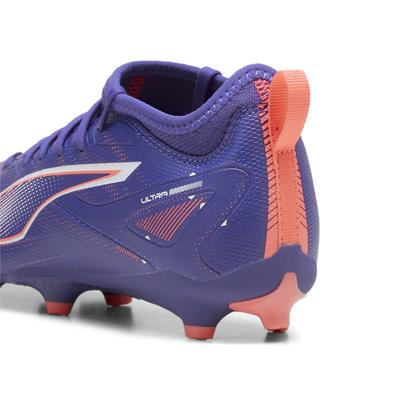 Fußballschuh PUMA "ULTRA 5 MATCH FG/AG Fußballschuhe Jugendliche", Kinder, Gr. 35, blau (lapis lazuli weiß sunset glow b