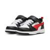 Sneaker PUMA "REBOUND V6 LO AC+ INF", Gr. 27, weiß (puma weiß, for all time rot, puma schwarz), Synthetik, sportlich, Schuhe, für Kinder