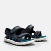 Sandale TIMBERLAND "PERKINS ROW BACKSTRAP SANDAL", Gr. 23 (6,5), blau (azur), Synthetik, sportlich, Schuhe, mit Klettverschluß