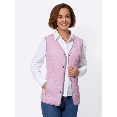 Steppweste CLASSIC BASICS, Damen, Gr. 46, rosa (rosé), 100% Polyester, Paspelierung:100% Polyester, Wattierung:100% Polyester, unifarben, Westen Image