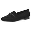 Slipper MARCO TOZZI, Damen, Gr. 41, schwarz, Textil, elegant, Schuhe, Businessschuh, Schlupfschuh, Halbschuh mit funkelndem Zierriegel
