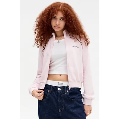 iets frans. Ally Shrunken Track Top - Pink S at Urban Outfitters