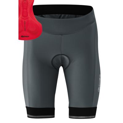 Fahrradhose GONSO "SITIVO W", Damen, Gr. 46, Normalgrößen, grau (dunkelgrau), 65% Polyamid (Recycelt), 35% Elasthan, Hosen, Damen Radhose mit innovativem Sitzpolsterkonzept Image