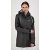 Regenjacke DEPROC ACTIVE "Friesennerz ELLESMERE WOMEN", Damen, Gr. 44 (L), grau (anthrazit), Obermaterial: 100% Polyurethan;Futter: 100% Polyester, casual, figurumspielend, Langarm gerader Abschluss mit Druckknopf, Jacken, auch in Großen Größen...