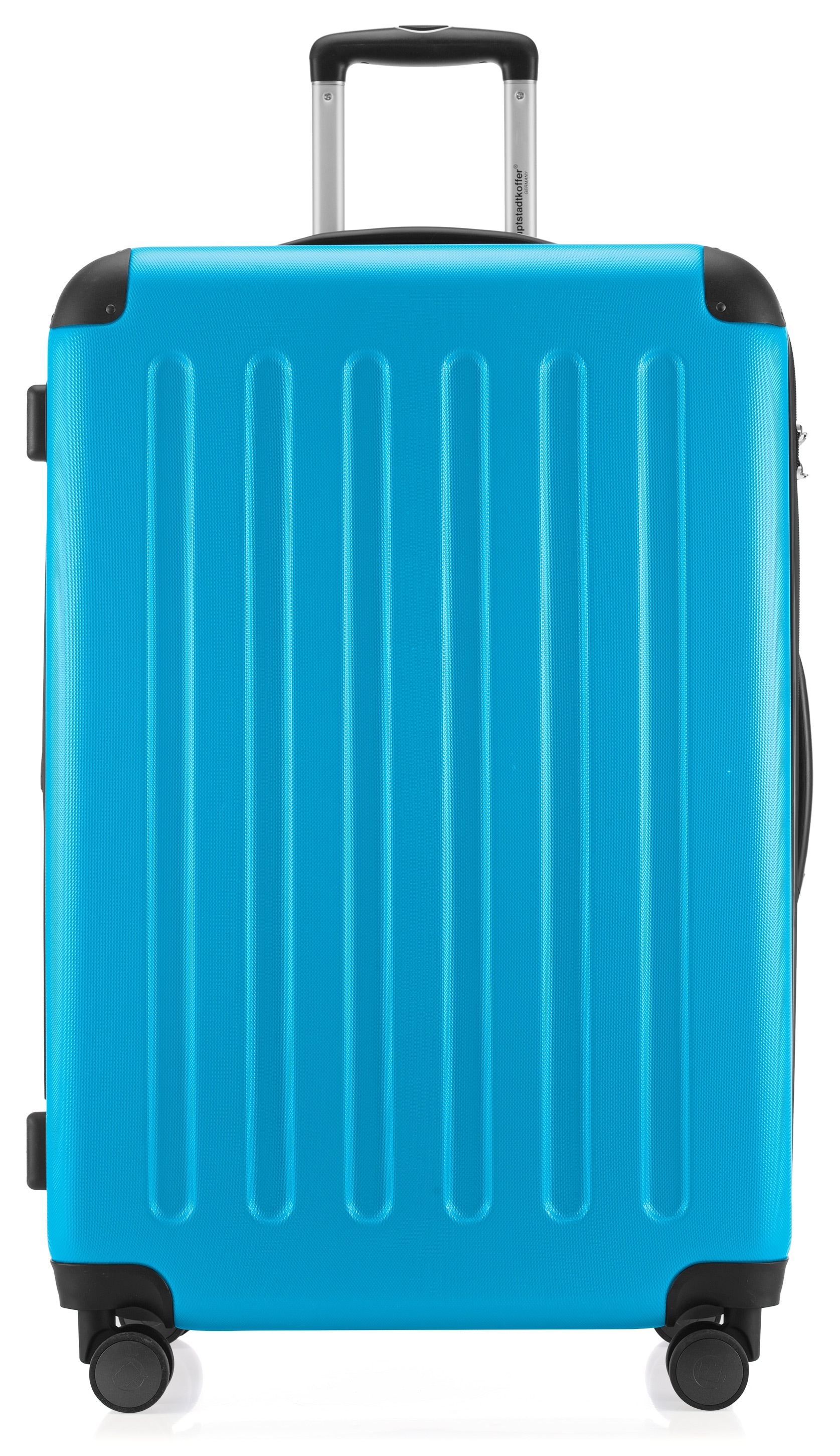 Hartschalen-Trolley HAUPTSTADTKOFFER "Spree, verschiedene Farben und Größen", Gr. B/H/T: 50 x 75 x 30 101, blau (cyanblau), ABS, Polycarbonat, Koffer, Reisegepäck Hartschalen-Koffer mit Volumenerweiterung und TSA Schloss Image