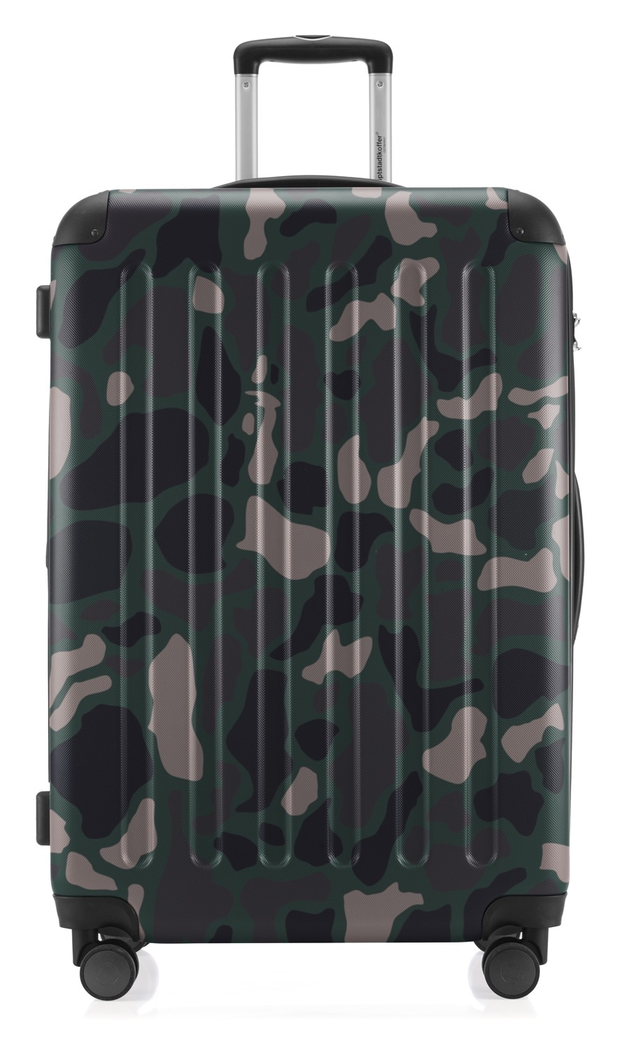 Hartschalen-Trolley HAUPTSTADTKOFFER "Spree, verschiedene Farben und Größen", Gr. B/H/T: 50 x 75 x 30 101, grün (camouflage), ABS, Polycarbonat, Koffer, Reisegepäck Hartschalen-Koffer mit Volumenerweiterung und TSA Schloss Image