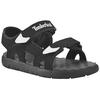 Sandale TIMBERLAND "Perkins Row 2 STRAP SANDAL", Gr. 24, schwarz, Synthetik, sportlich, Schuhe, mit Klettverschluss
