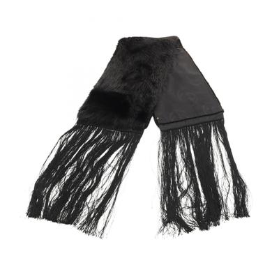Gucci Accessories | Gucci Scarf Clothing Silk Beaver Women's Black 117054 | Color: Black | Size: Os