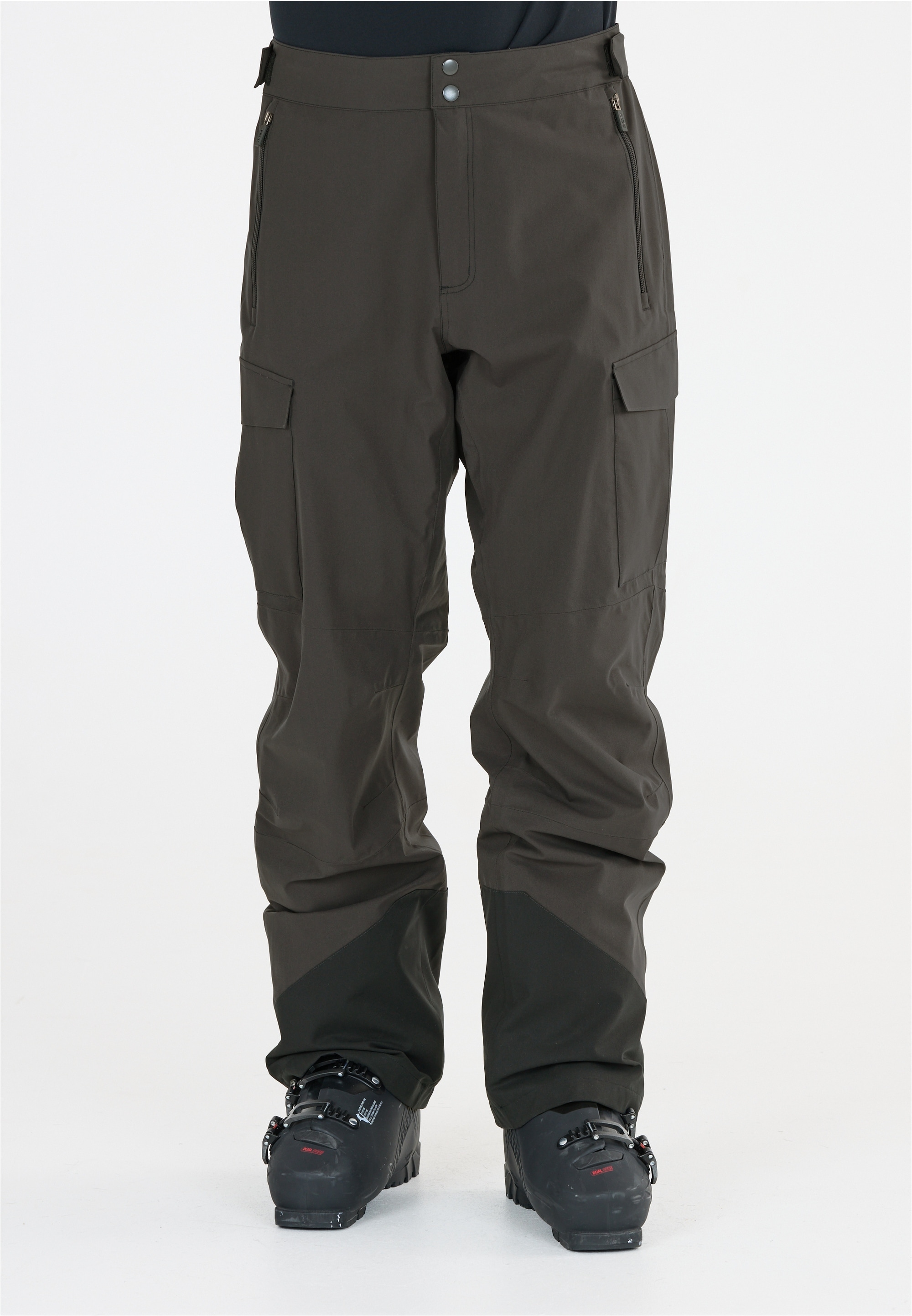 Skihose SLOPE "Bandone", Herren, Gr. XS, EURO-Größen, grau (dunkelgrau), 100% Polyester, mehrfarbig, lang, Hosen, Im wasser- und winddichten Design Image